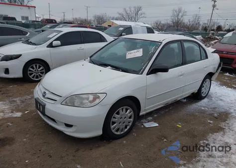 2004 Honda Civic Lx z USA, uszkodzony, nr VIN 1HGES16644L010926